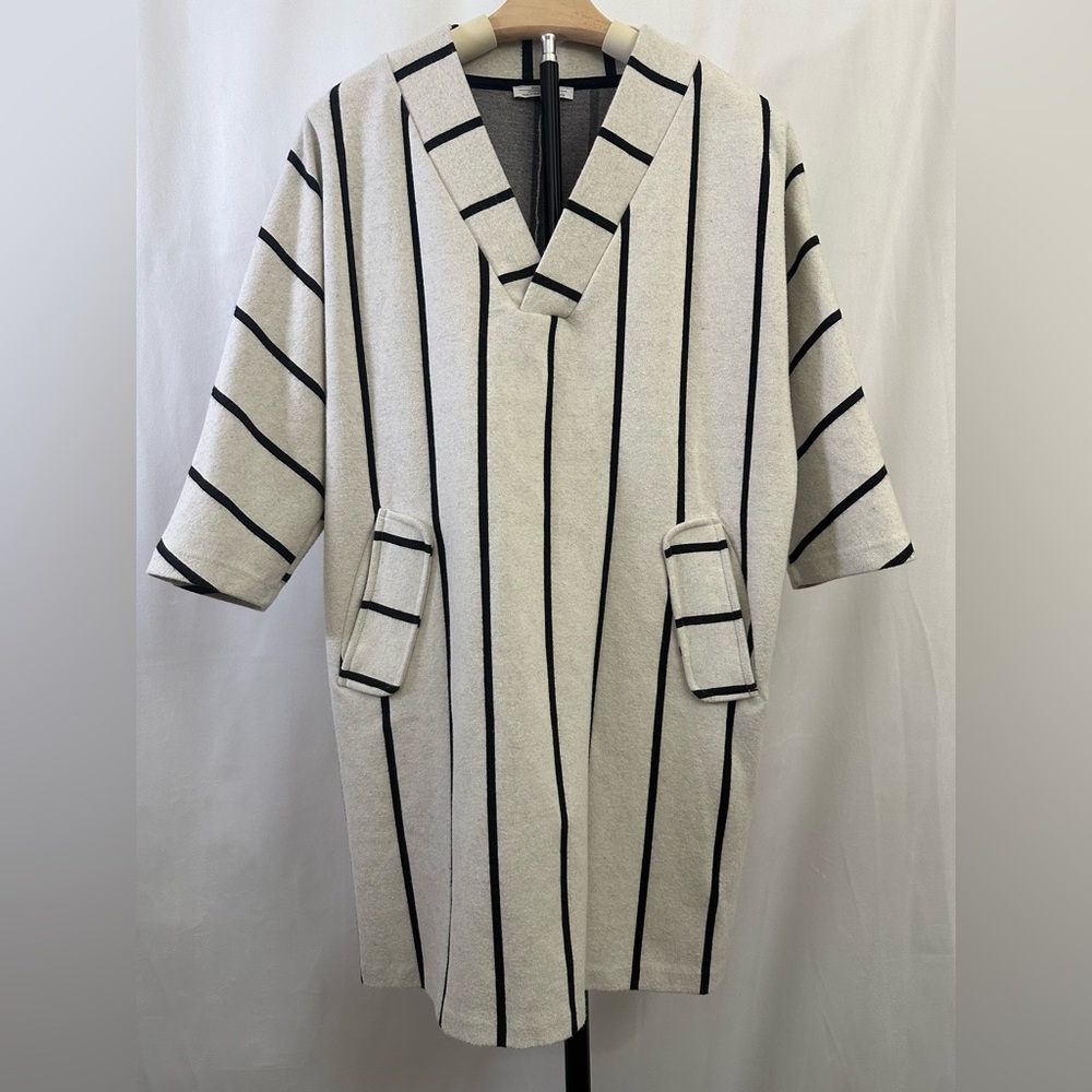 Zara Striped V-Neck Tunic Dress